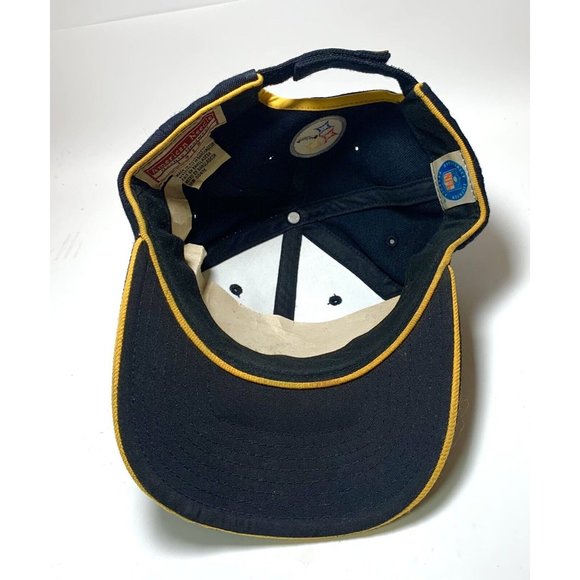 Vintage 90s Pittsburg Steelers Black Embroidered Hat American Needle Cap - Picture 2 of 3